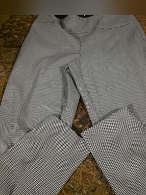 4/$25 Deal! Straight Leg Women's Pants in Black and White Houndstooth
